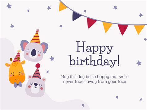 Birthday Card Template Ppt